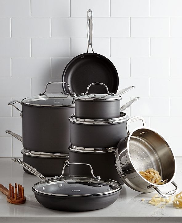 Cuisinart Chef’s Classic HardAnodized 14Pc. Cookware Set & Reviews