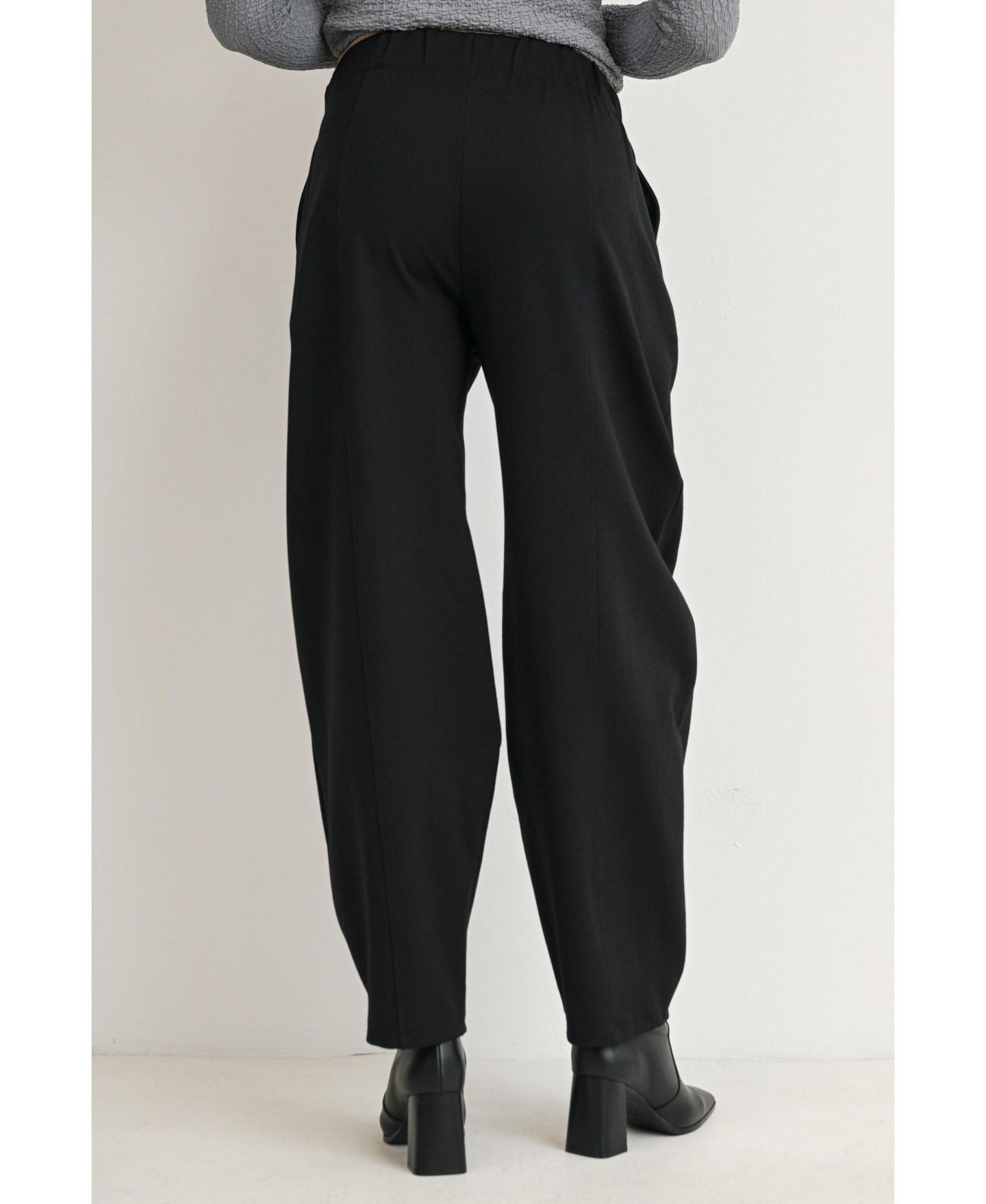 Женские брюки Hello Miz Maternity Pull-On Barrel-Leg, цвет: Чёрный — фото 4