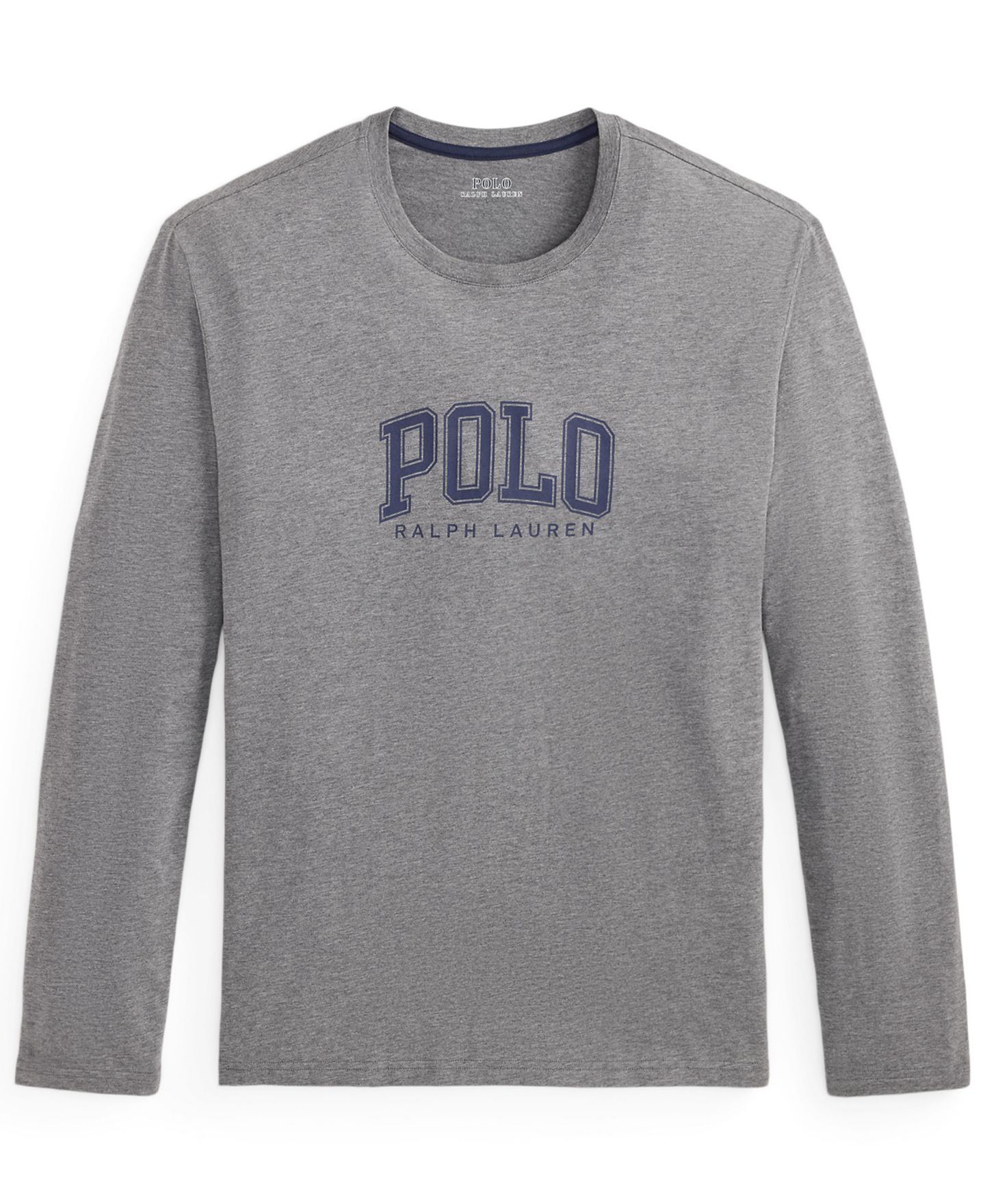 Свитшоты для мужчин, круглый вырез — Polo Ralph Lauren, цвет: Графитовый / Тёмно-синий — фото 4