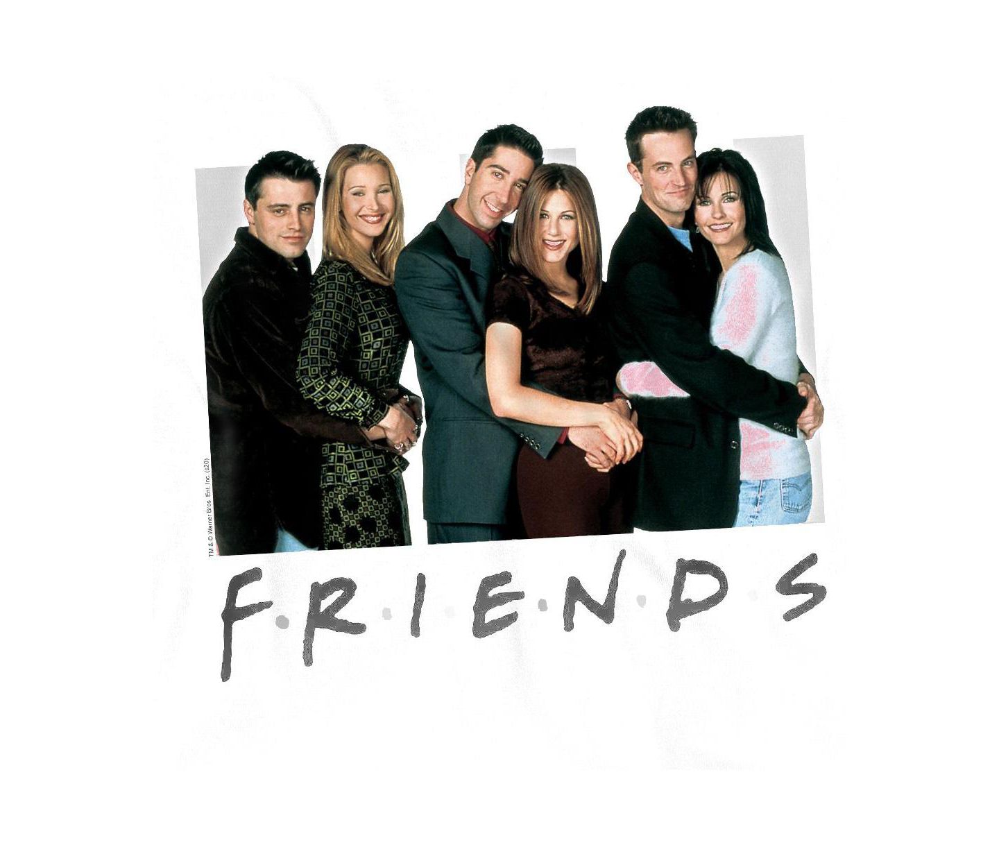 Мужская футболка Friends Cast Logo, цвет: Белый — фото 3
