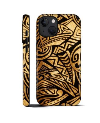 Phone Case Compatible with Apple iPhone 16 Plus, 2-Layer Durable, Golden Tribal Armor
