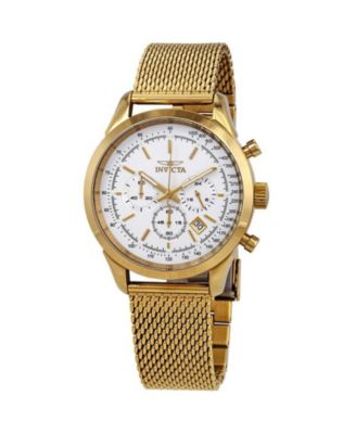Speedway 25225 Men's 45mm Quartz Chronograph Watch - Stainless Steel Bracelet