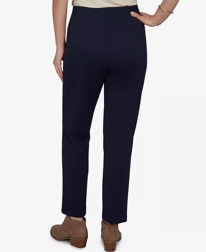 Petite Hollywood Waist Pull-On Ponte Straight Pants - thumbnail 4