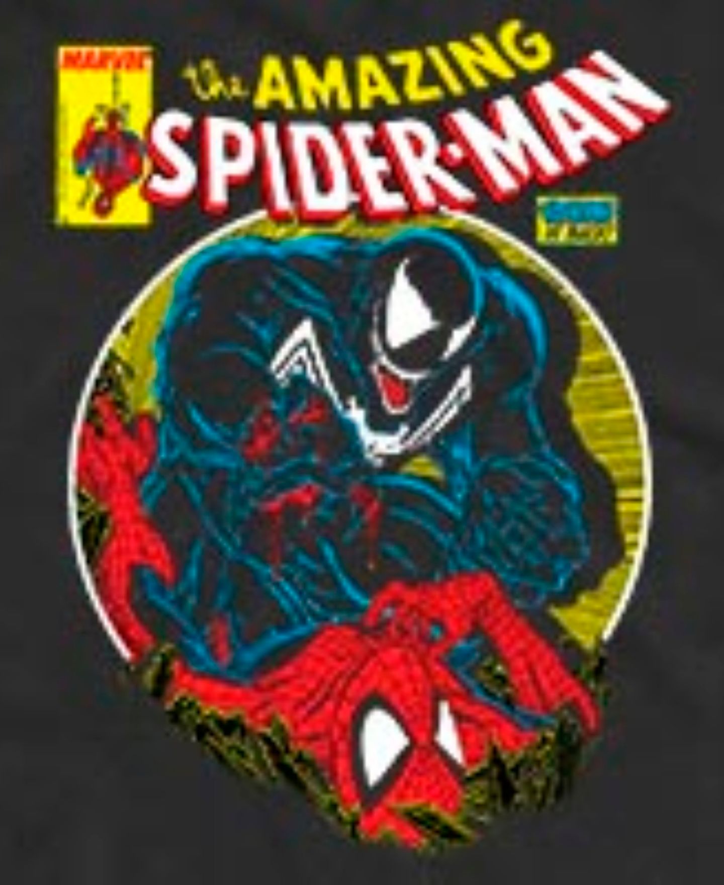 Мужской топ Fifth Sun Marvel the Amazing Spider-Man Venom is Back Retro Comic Graphic, цвет: Чёрный — фото 3