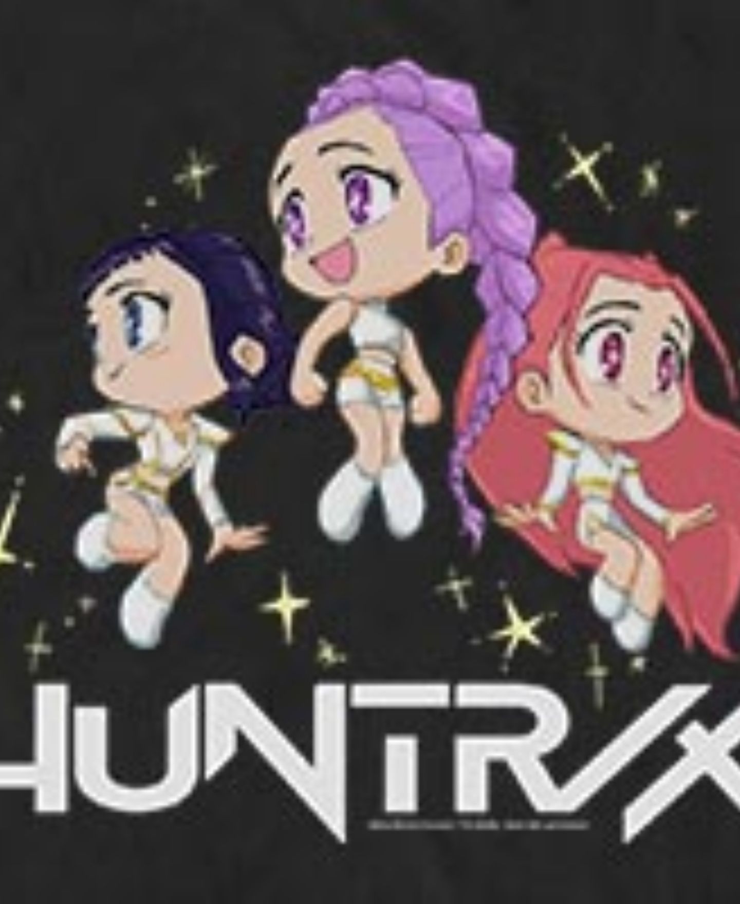 Мужская футболка Fifth Sun K-Pop Demon Hunters Chibi Group Huntrix, цвет: Чёрный — фото 3