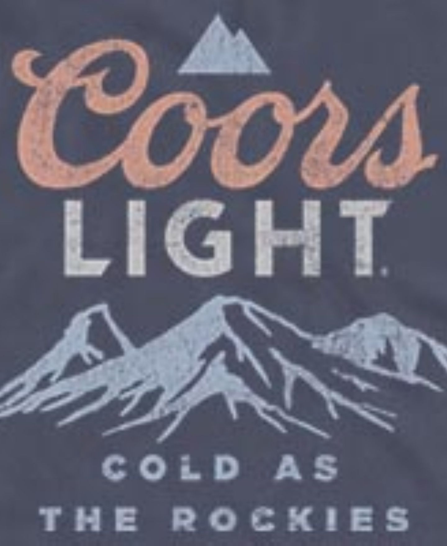 Мужской топ Fifth Sun Coors Light Cold as the Rockies Mountain Logo Graphic, цвет: Тёмно-синий — фото 3