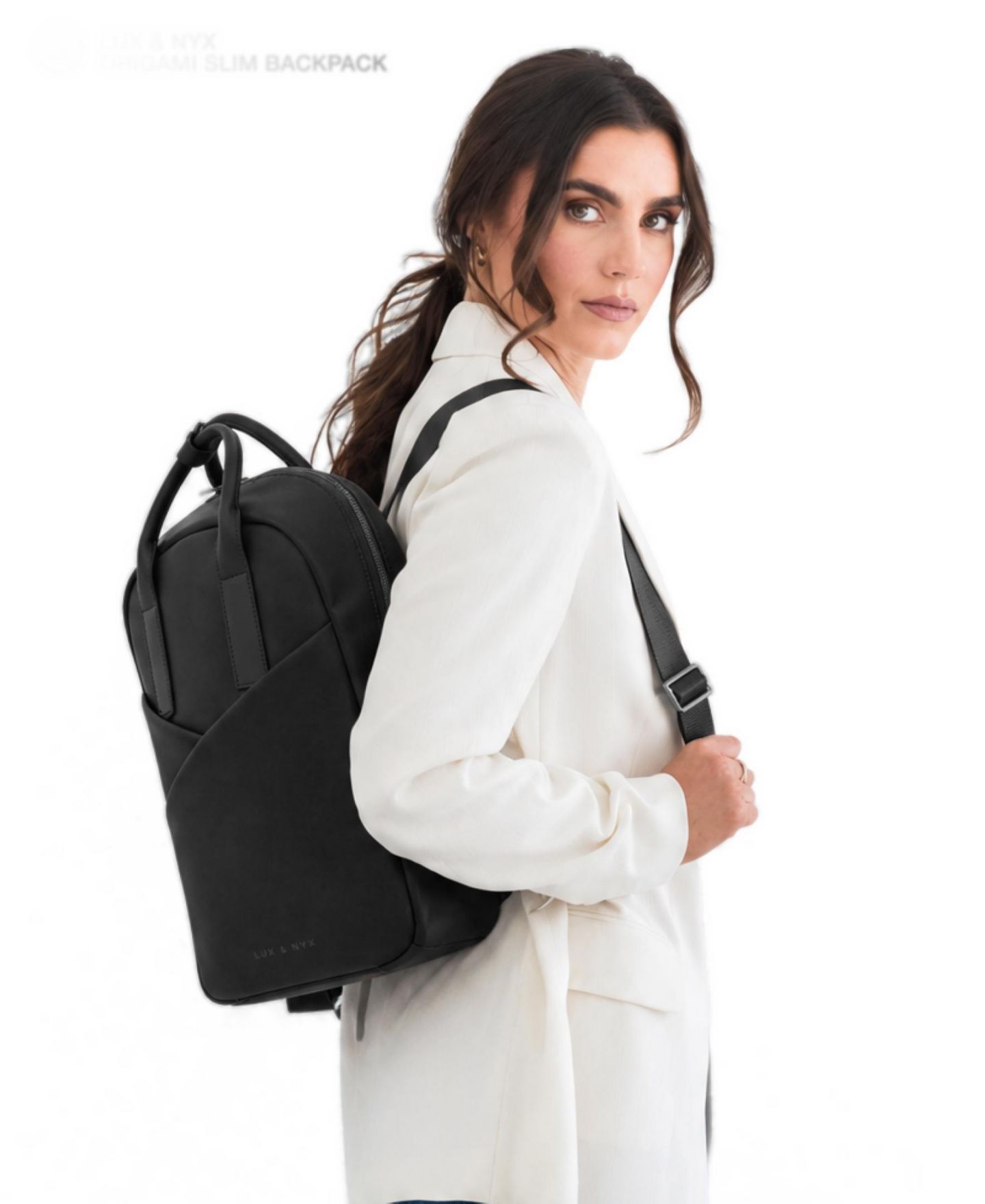 Рюкзак Lux & Nyx Origami Slim Convertible 15" Laptop for Women, цвет: Чёрный — фото 2