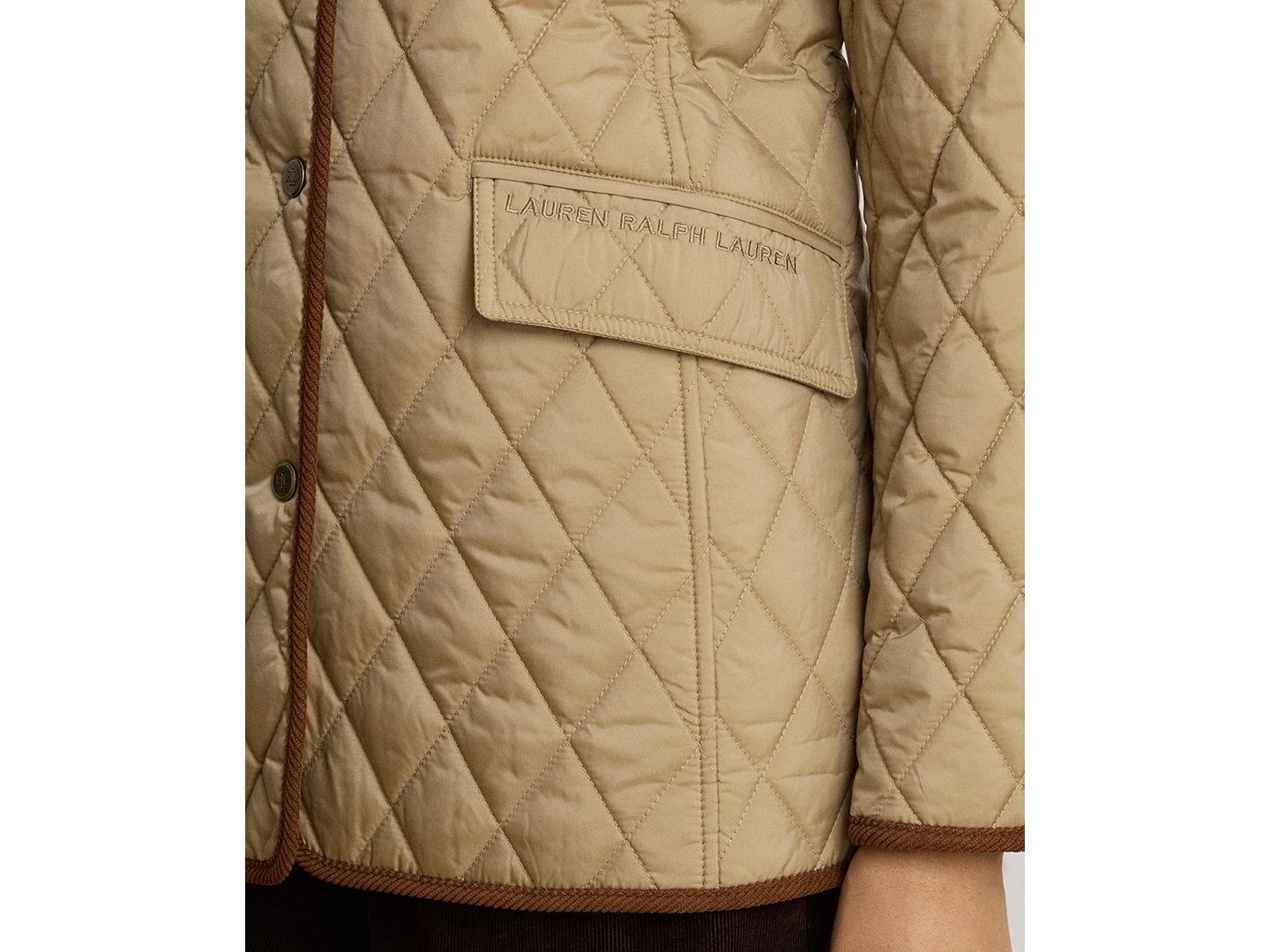 Женская куртка Lauren Ralph Lauren Crested Quilted, цвет: Рыжевато-коричневый — фото 6