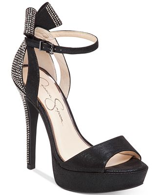 Jessica Simpson Baani Embellished Platform Sandals - Sandals - Shoes ...