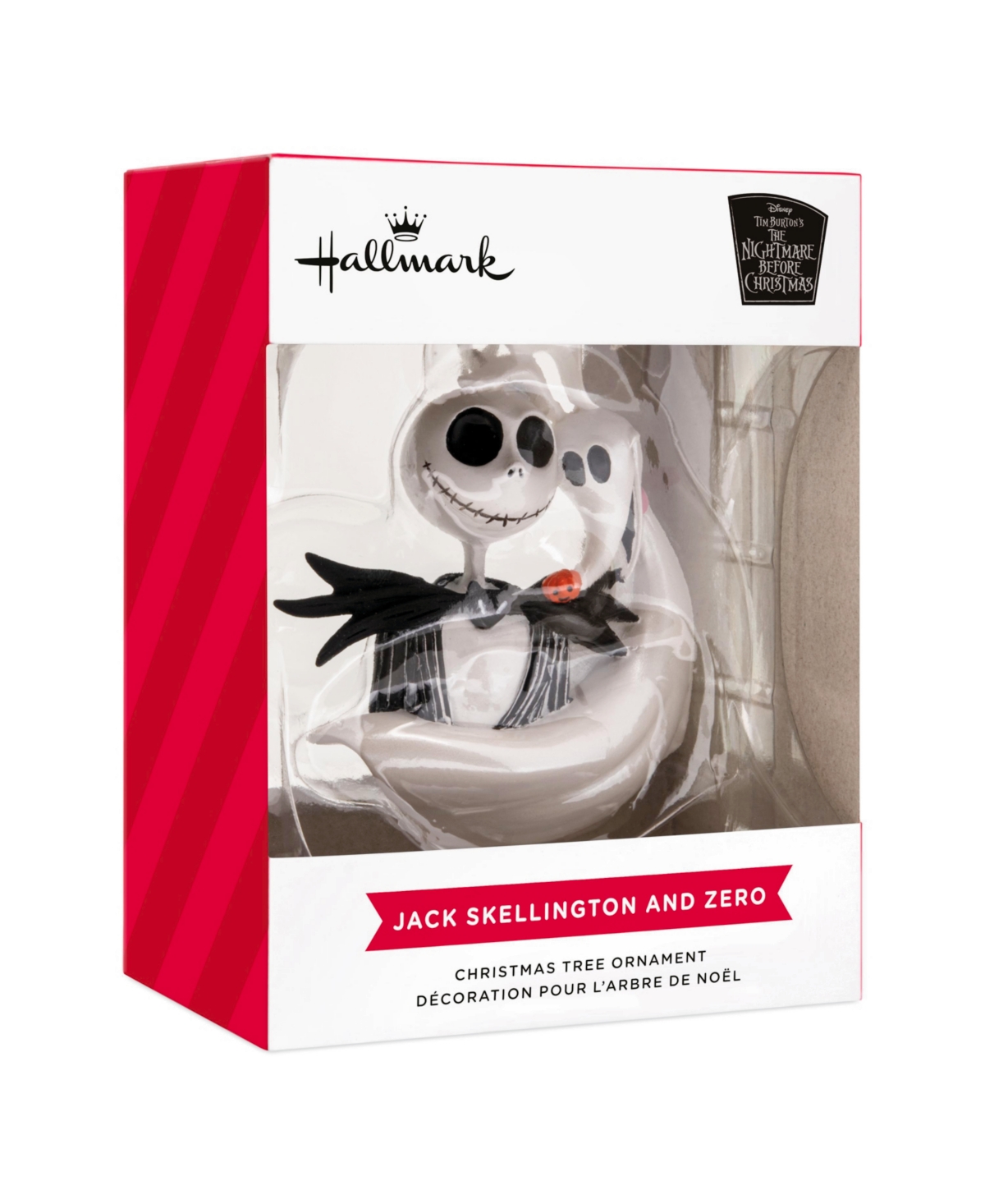 Hallmark Christmas Ornament Disney Tim Burton's The Nightmare Before Christmas Jack Skellington and Zero