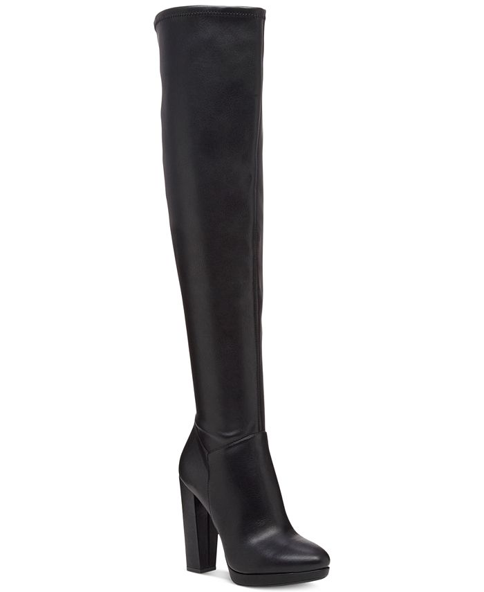 Jessica Simpson Grandie Over-The-Knee Stretch Boots - Macy's