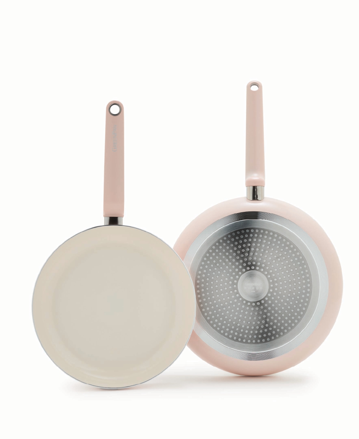 Greenpan Ceramic Nonstick 2-piece Frypan Set In Pink