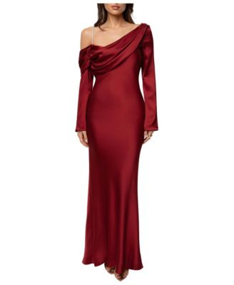 Women's One And Only One-Shoulder Mermaid-Hem Satin Dress