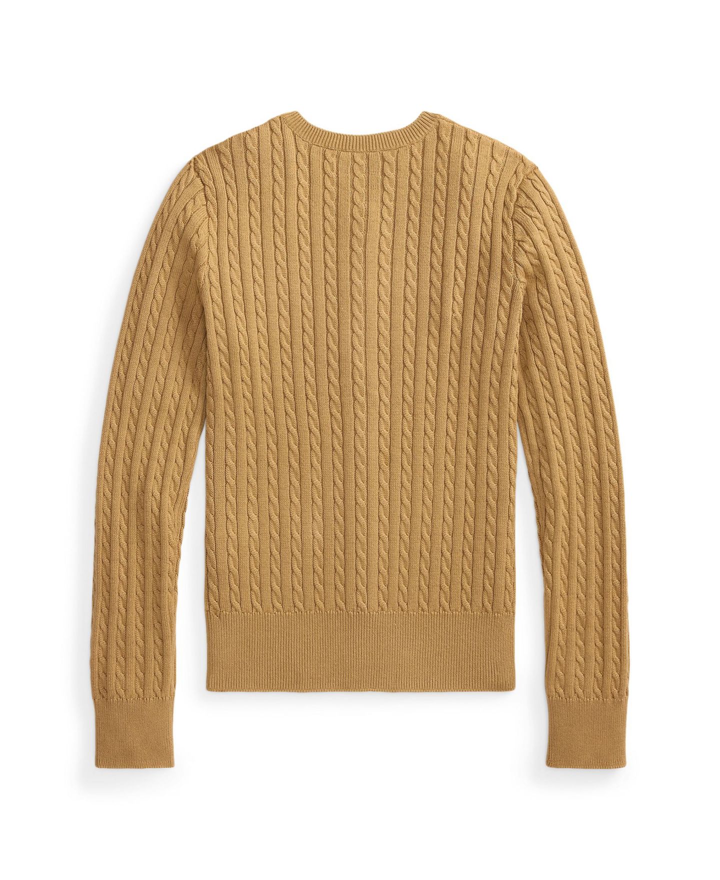 Кардиган Polo Ralph Lauren Polo Bear Mini-Cable Cotton Cardigan для девочек, цвет: Рыжевато-коричневый — фото 5