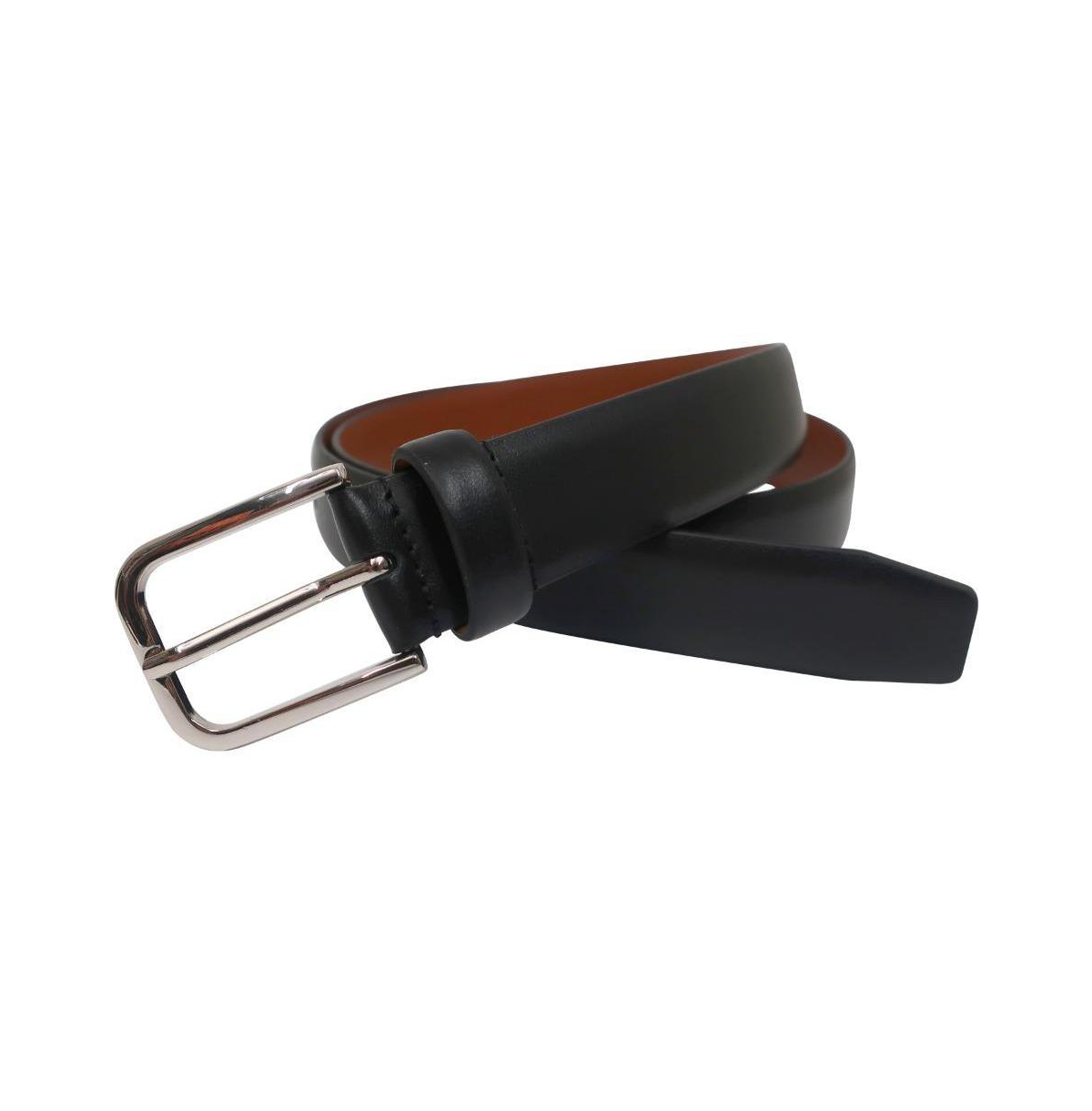 B by Brooks Brothers Mens Made in Italy Smooth Calf Leather Belt - Black