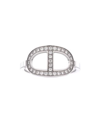 Pre-Owned Hermes Chaine d'Ancre Contour Ring