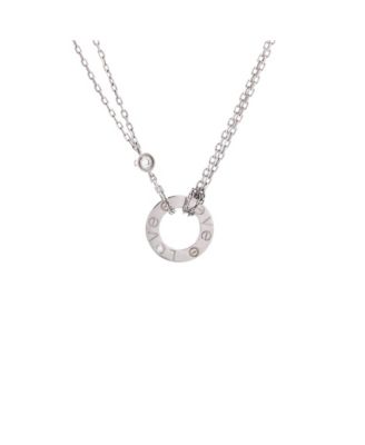 2 Diamonds Love Pendant Necklace