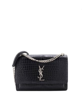 Medium Sunset Crossbody Bag Embossed Leather