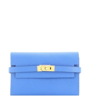 Pre-Owned Hermes Medium Kelly Trifold Wallet Epsom