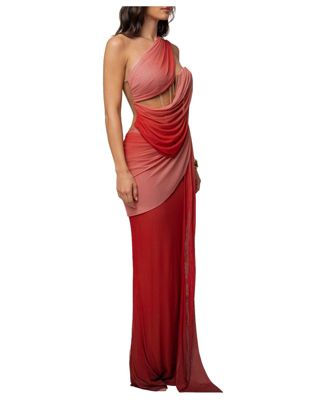 Women's Empress of Hearts High-Neck Corset Mesh Gown