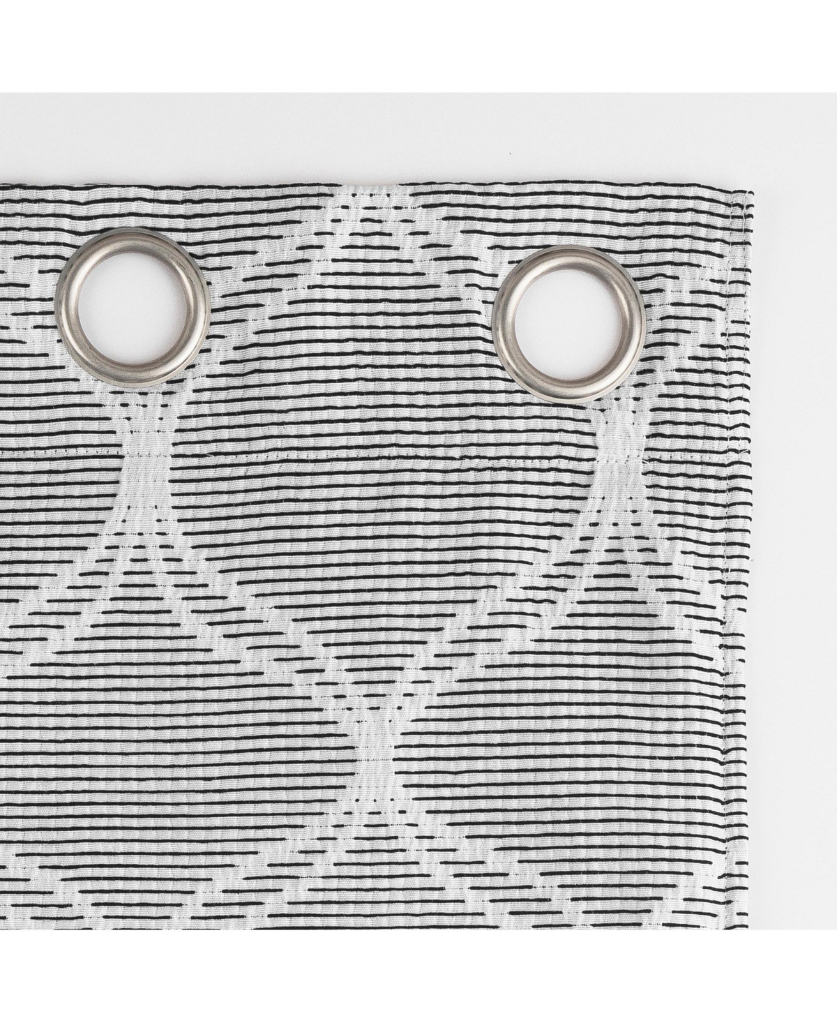 Sun Zero Tikal Woven Ogee Blackout Grommet Curtain Panel Pair