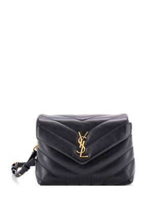 Toy Loulou Shoulder Bag Matelasse Chevron Leather