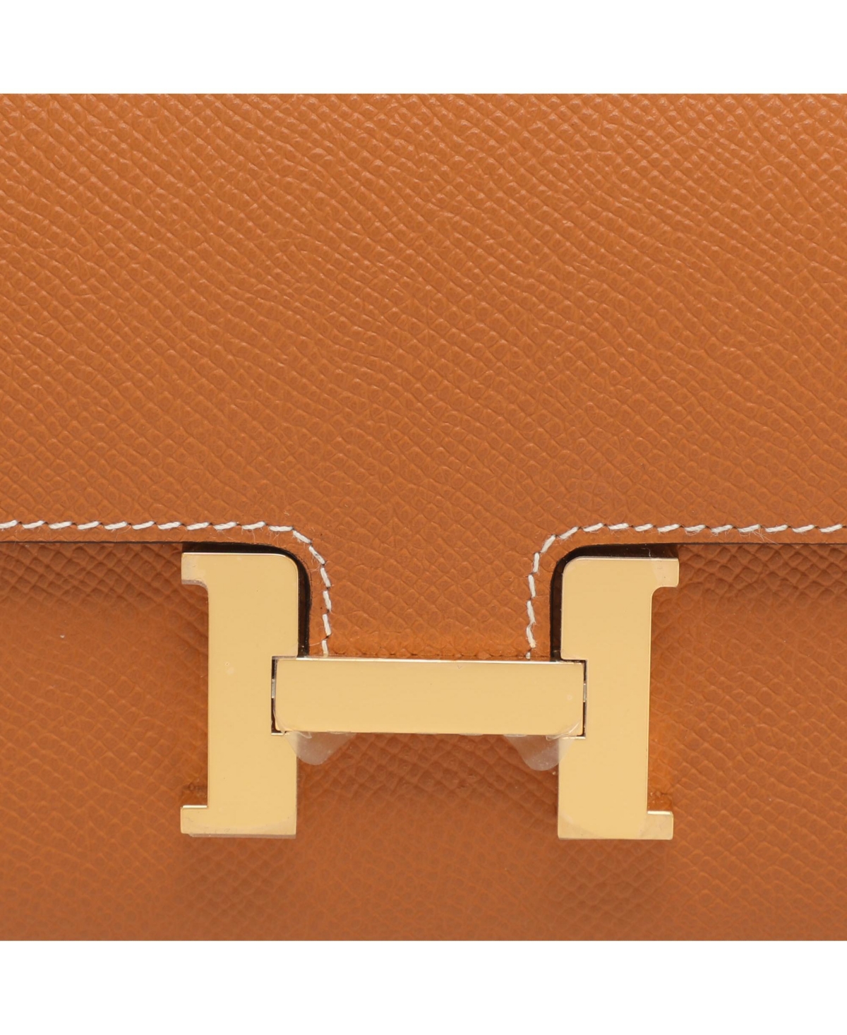 Pre-Owned HERMES Women's Constance Natural Epsom Leather To Go Wallet