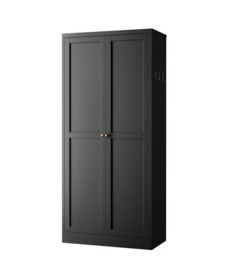  110lb Shelf Steel Farmhouse Slim Tool Free Assembly Storage Cabinet