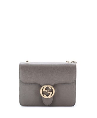 Small Interlocking Shoulder Bag Leather
