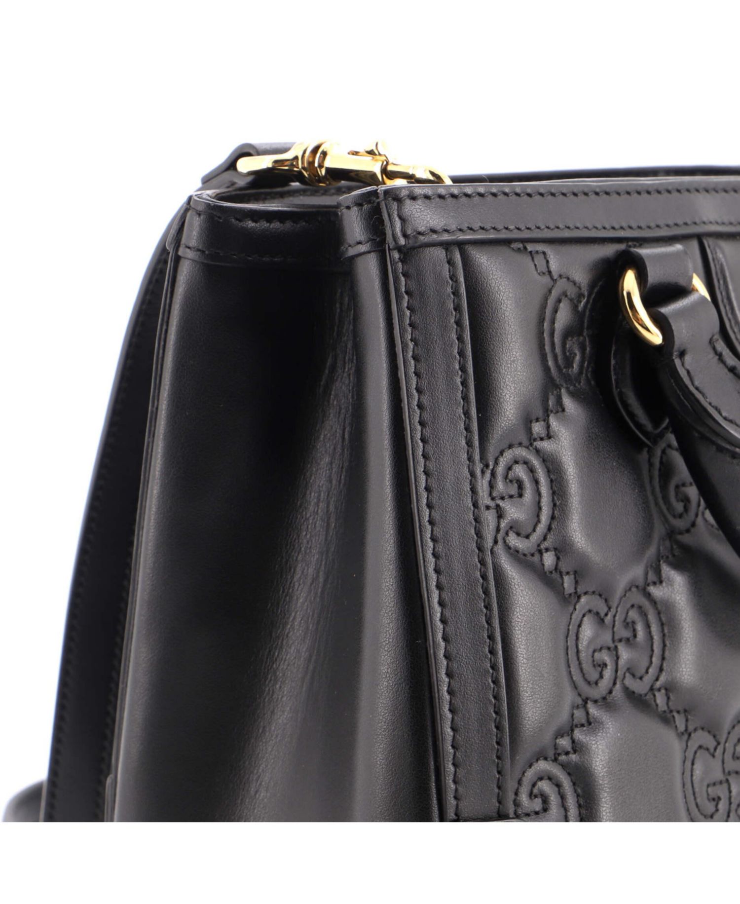 Mini GG Top Handle Tote GG Matelasse Leather