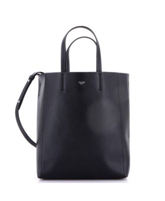 Small Vertical Cabas Tote Grained Calfskin