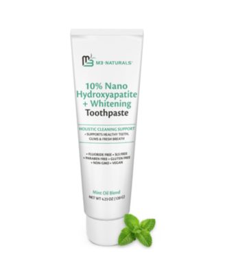 Nano Hydroxyapatite Fluoride Free Whitening Toothpaste with Calcium, Mint and Spearmint 4.23 Ounce