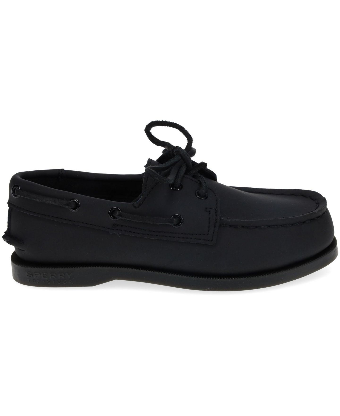 Обувь Sperry (1-13.5) Authentic Original Boat Shoe для мальчиков, цвет: Чёрный — фото 4