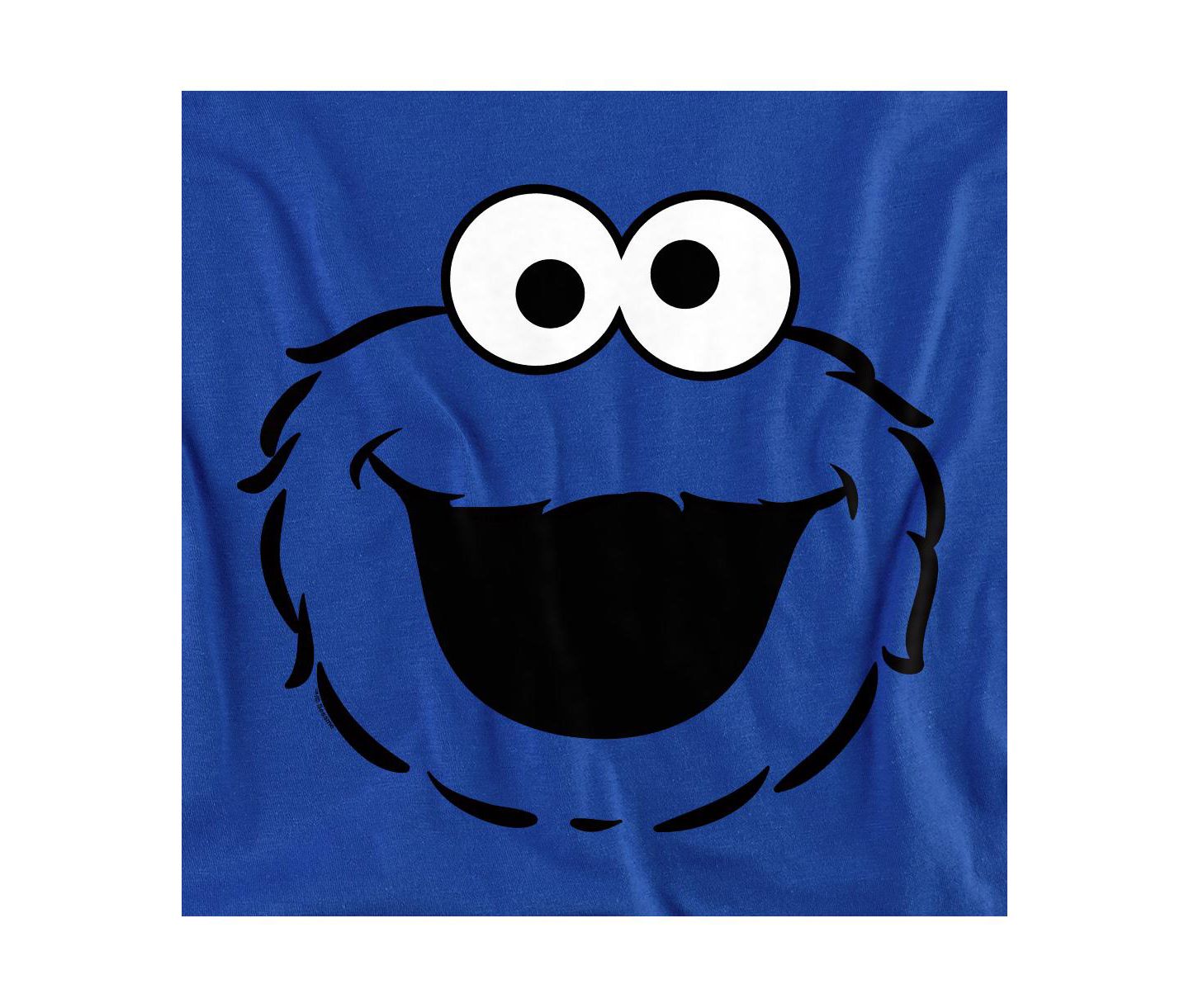 Мужская футболка Sesame Street Cookie Monster Full Face, цвет: Королевский синий — фото 3