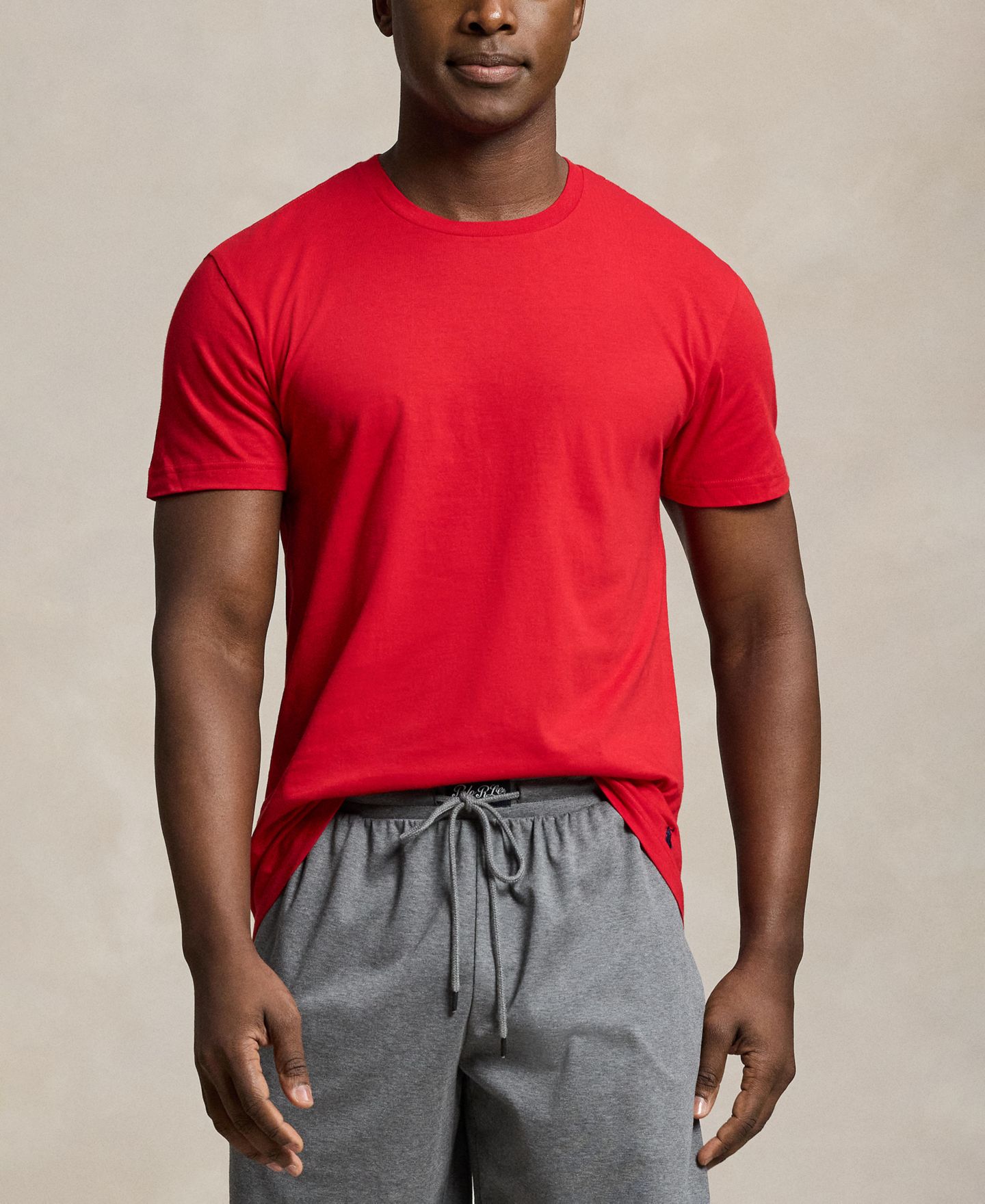Бельё Undershirt для мужчин, хлопок, 5 шт. — Polo Ralph Lauren, цвет: Тёмно-синий / Угольный меланжевый — фото 5