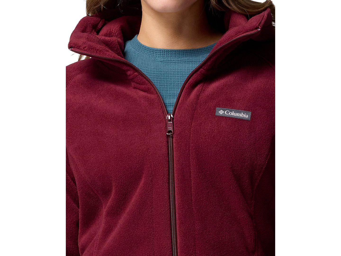 Женское худи Columbia Benton Springs™ II Full Zip Fleece, цвет: Чёрный — фото 9