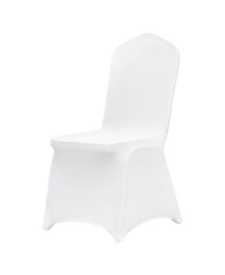 200 Pack White Spandex Folding Chair Covers for Wedding Events