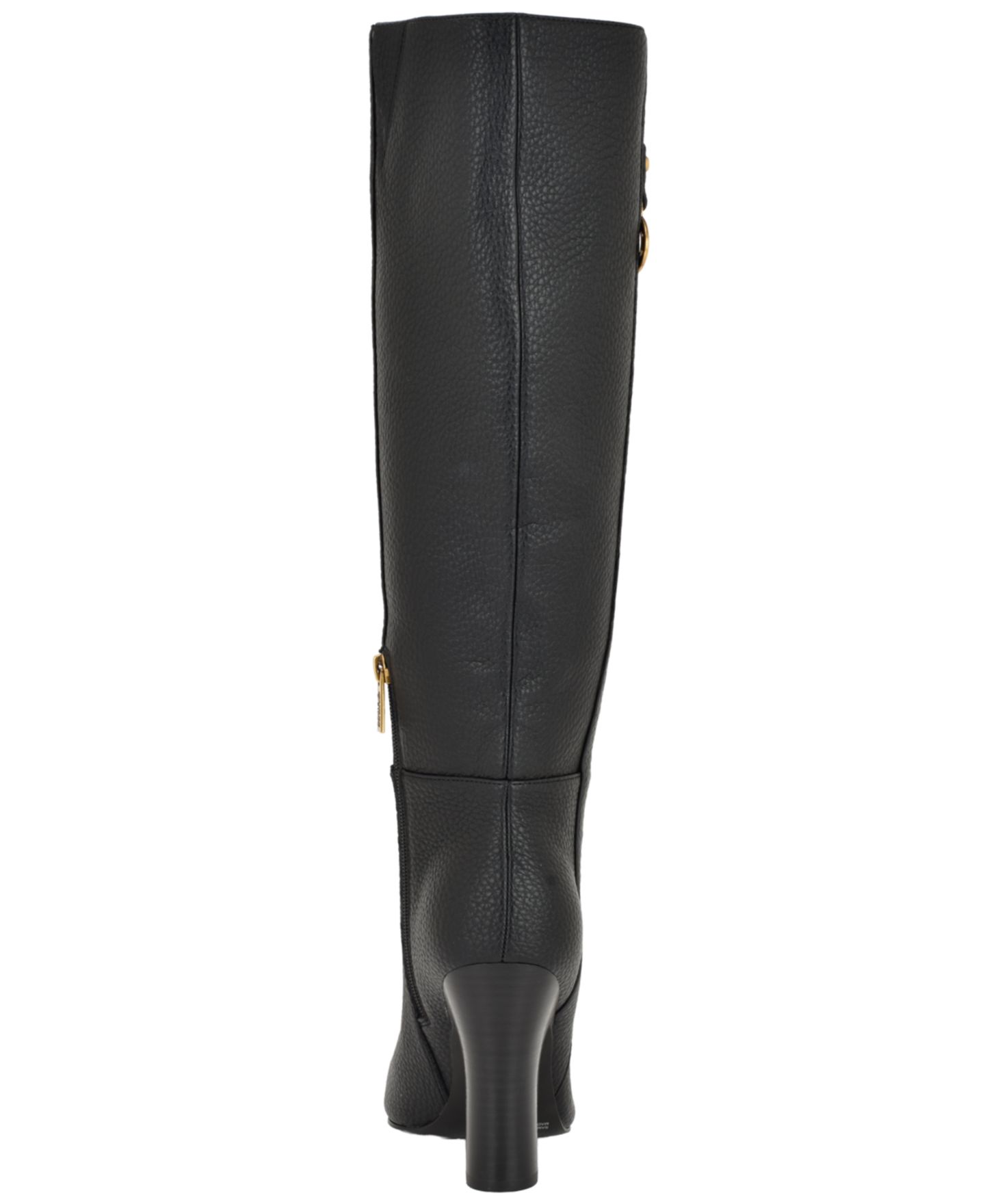 Женские ботинки GUESS Tyne Tall Pointed Toe Block Heel, цвет: Чёрный галечный — фото 3