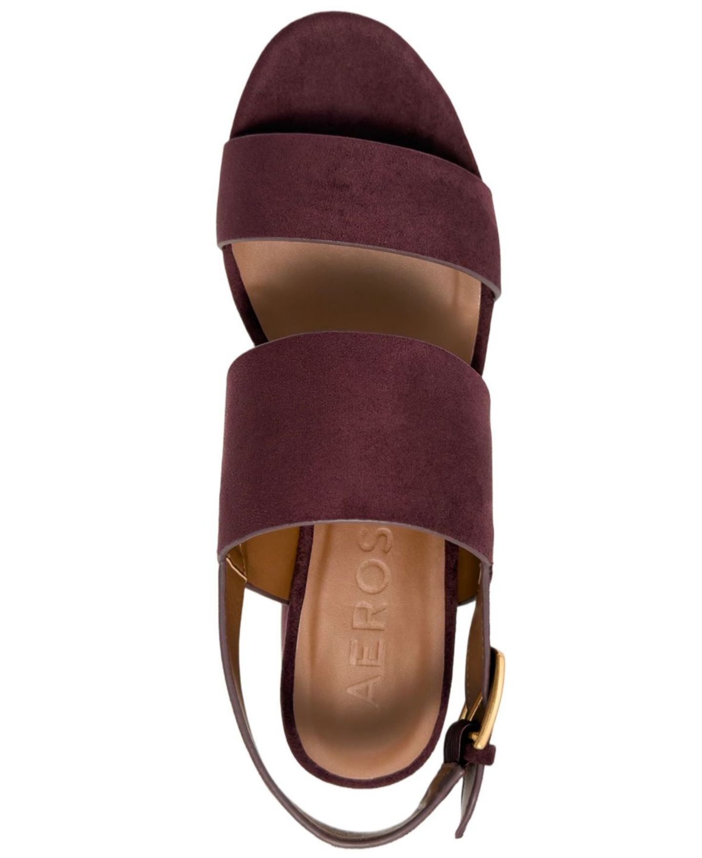 Женские сандалии Aerosoles Camilia Platform Slingback Dress Sandals, цвет: Инжирный искусственный замшевый — фото 4