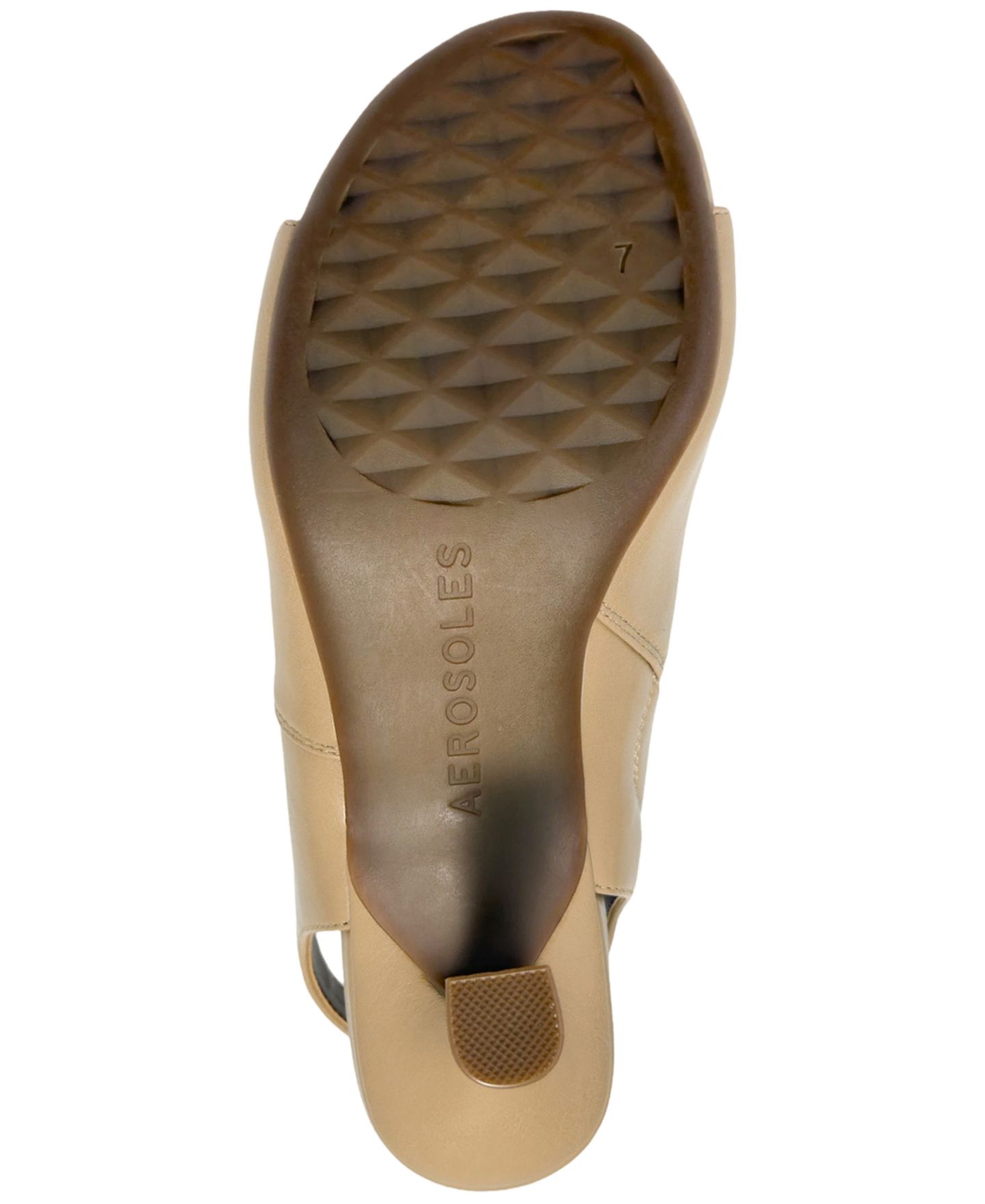 Женские сандалии Aerosoles Dear Dress Heeled, цвет: Бежевый бисквитная искусственная кожа — фото 5