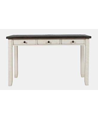 Madison County Rustic Solid Wood Farmhouse USB Charging Desk