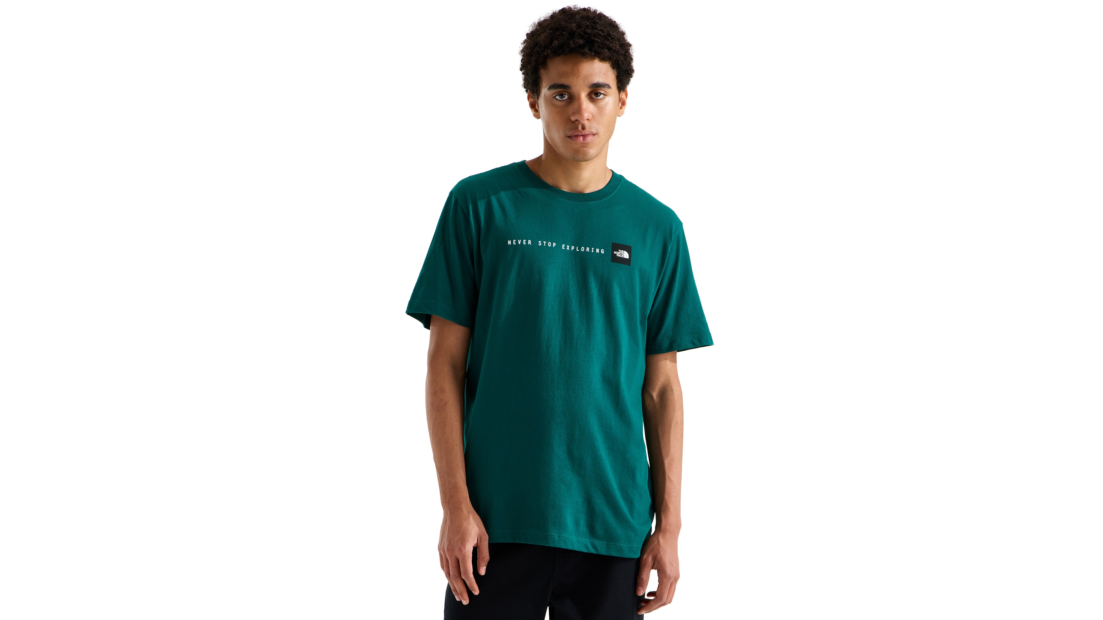 The North Face Men's Evolution Logo Never Stop Exploring T-Shirt