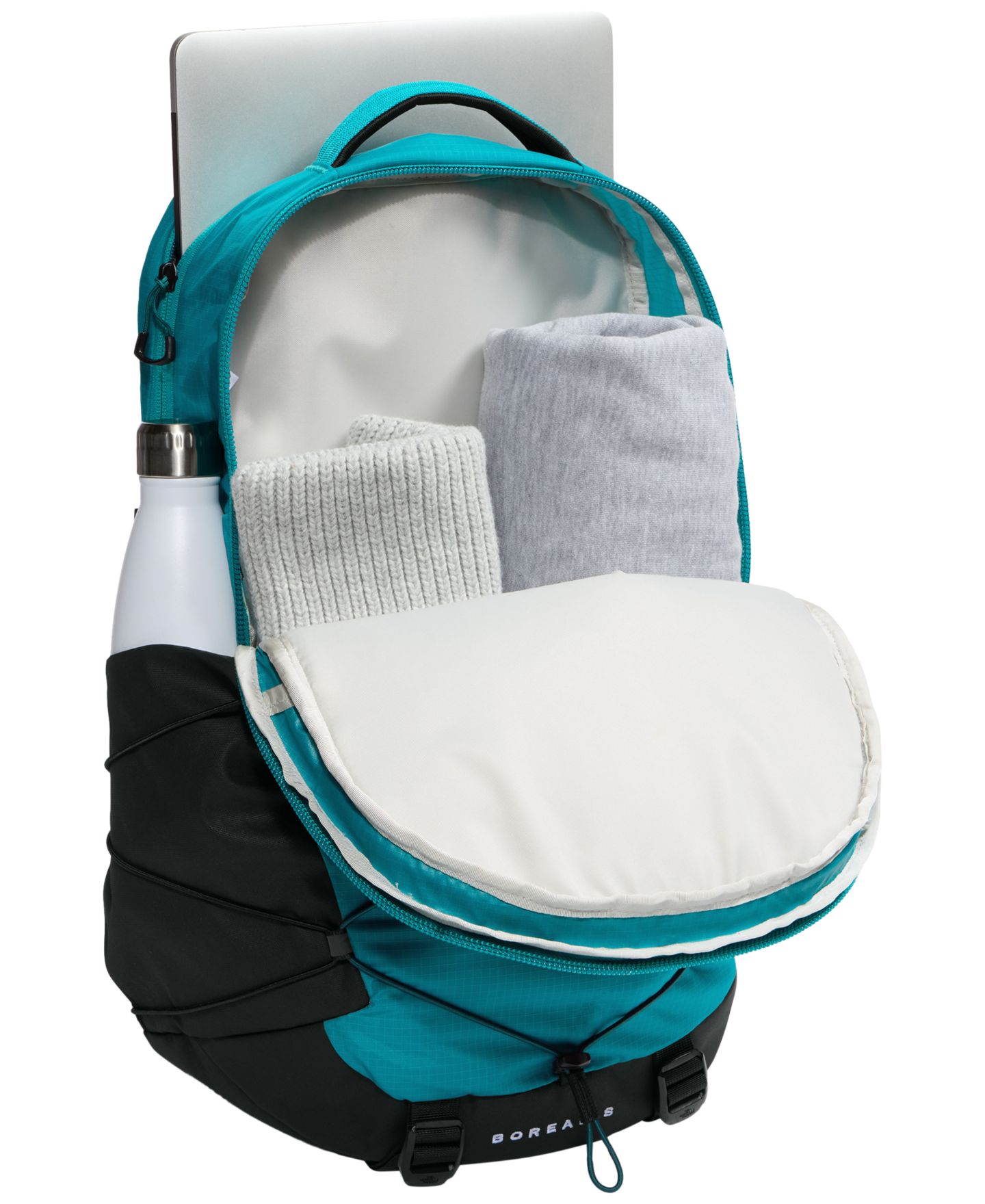 Рюкзак The North Face Borealis FlexVent™ Suspension Travel, цвет: Бирюзовый / Чёрный — фото 4