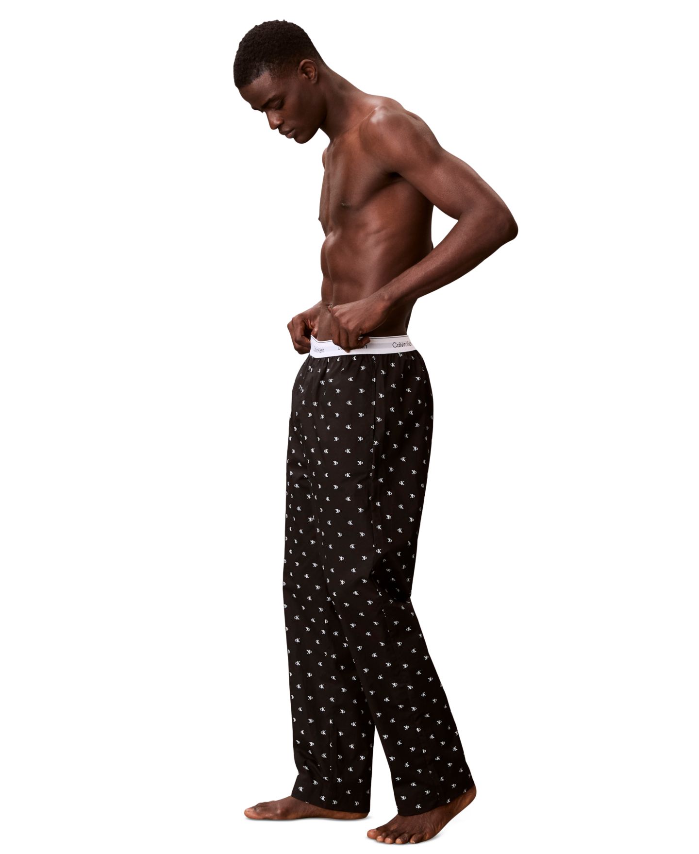 Пижамные брюки Waistband для мужчин — Calvin Klein, цвет: Чёрный — фото 2