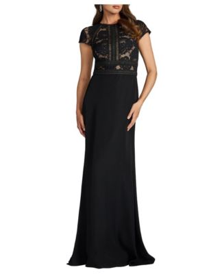 Tadashi Shoji Women's Catrine Lace Bodice Gown - Macy's
