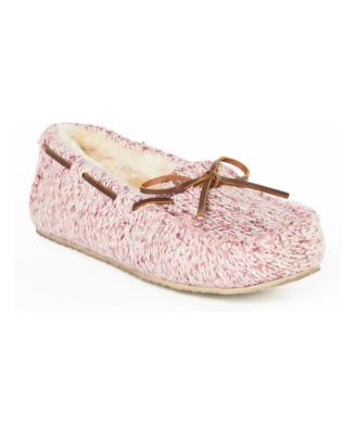 Women's Comfy Moc Sparkle Knit Slippers