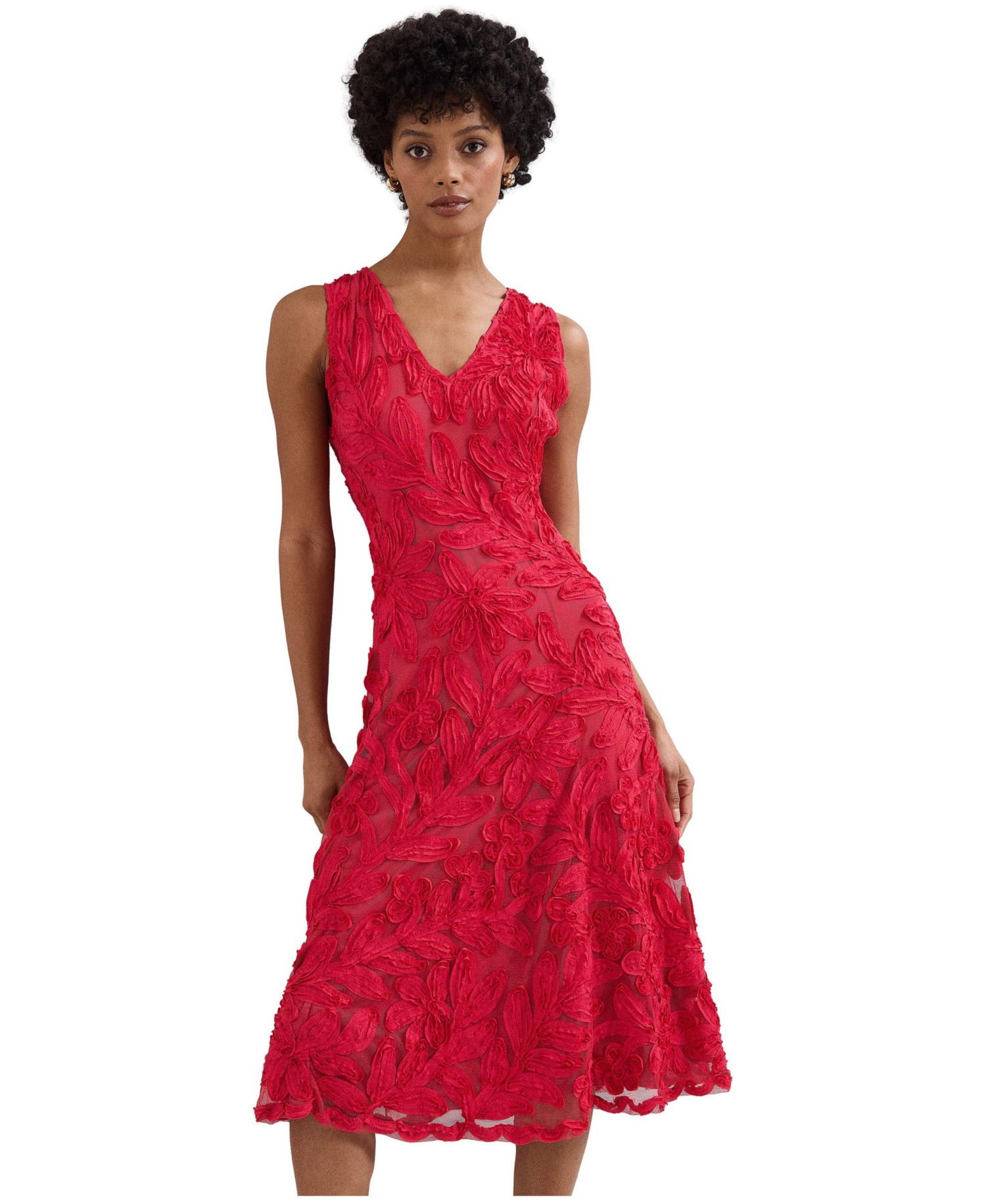 Women's Paloma Floral Embroidered Fit & Flare Dress