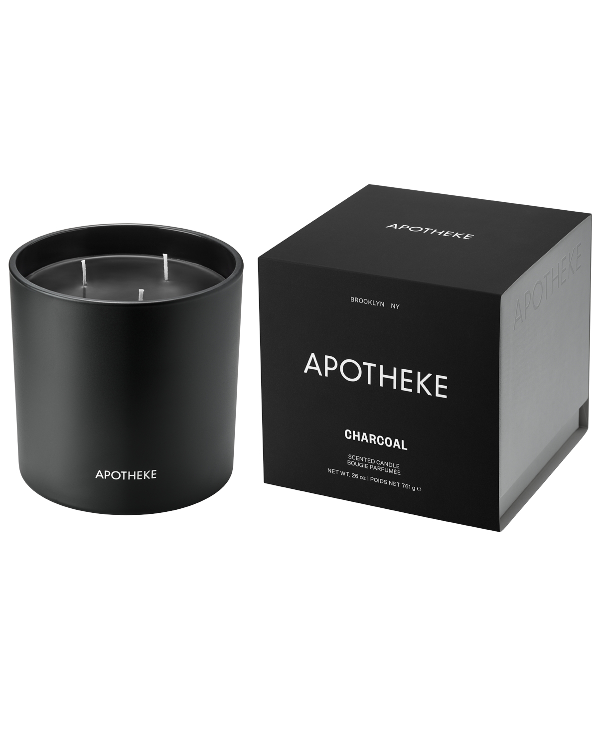APOTHEKE Charcoal Scented Candle - 26 oz (3-Wick Candle)