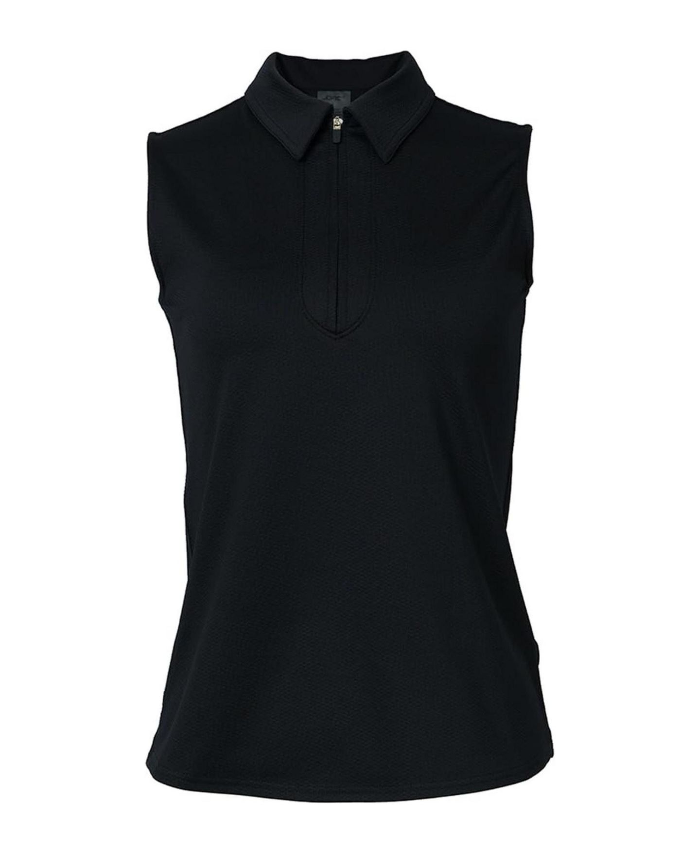 Женское поло Jofit Sleeveless Semi-Fitted Golf Polo, цвет: Чёрный — фото 3