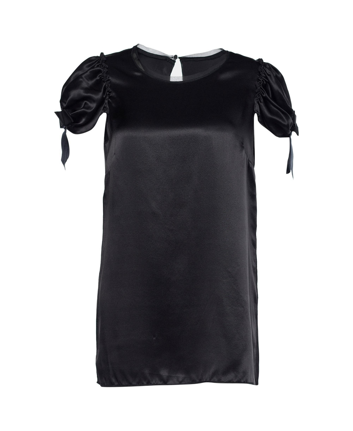 Pre-Owned Dolce & Gabbana Women's Silk Puff Sleeve Top